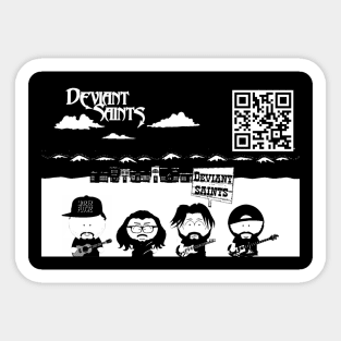 Deviant Saints South Park B&W Sticker
